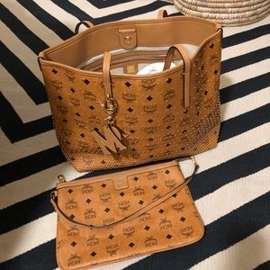 MCM Studded Tote